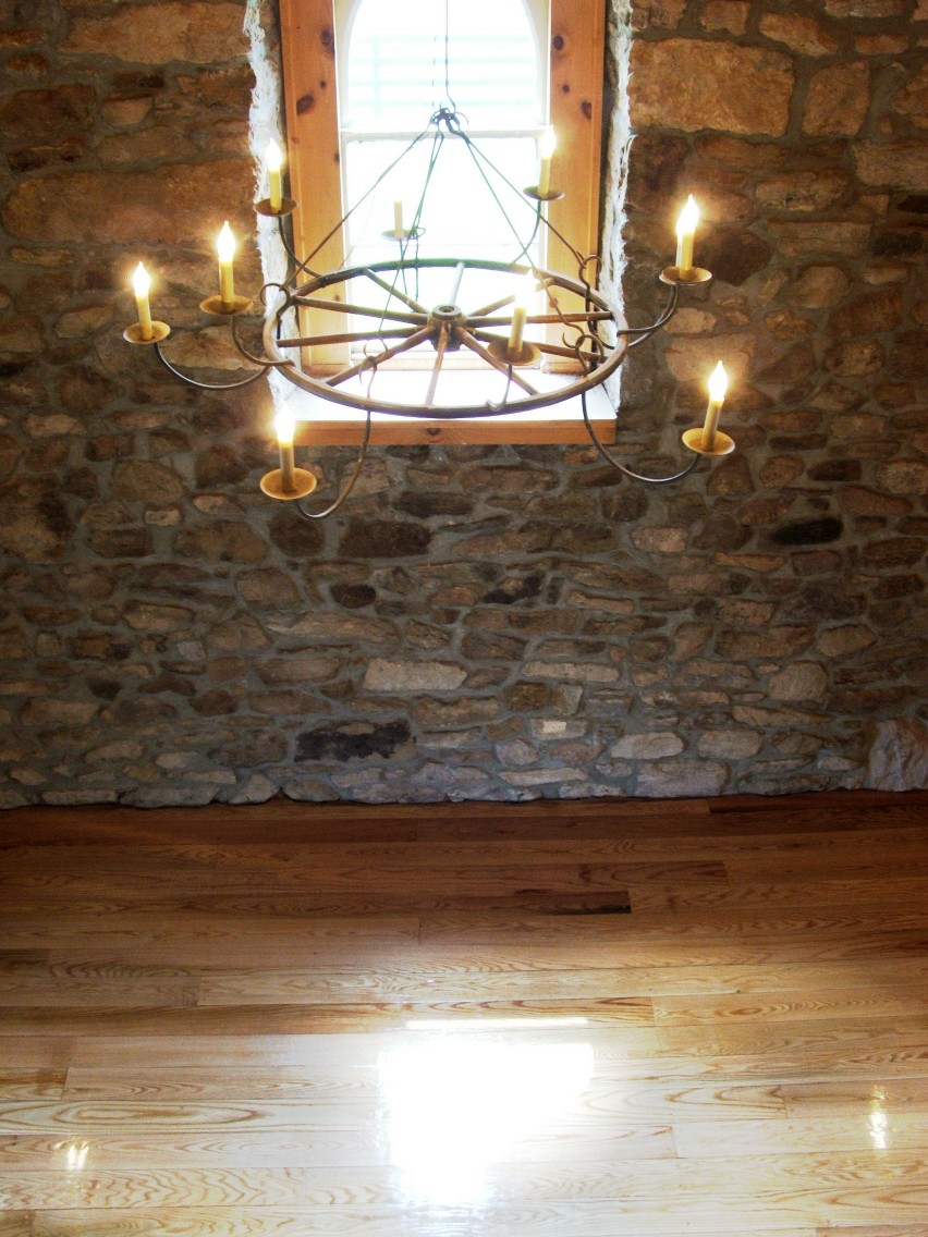 view from loft to floor